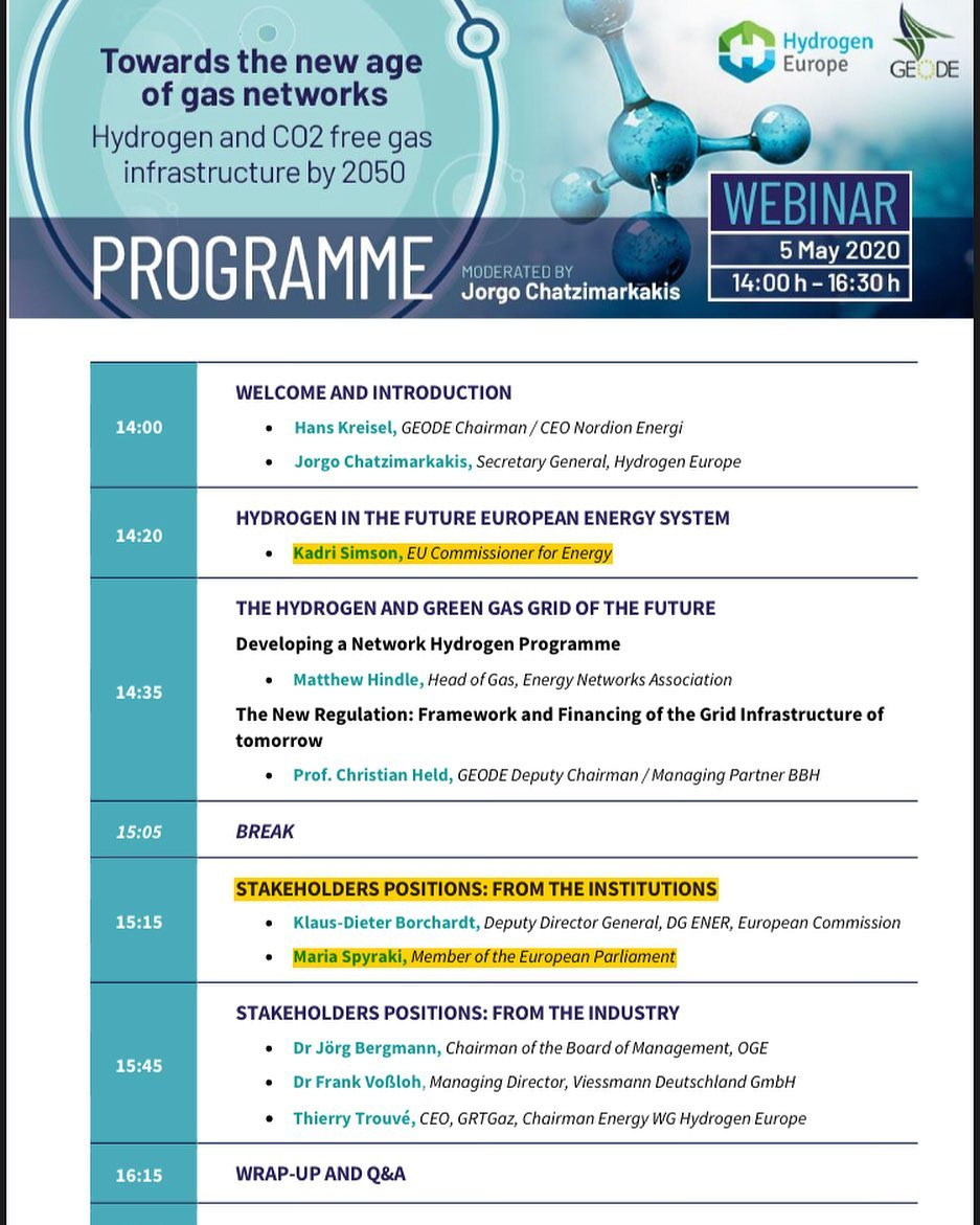 Το πρόγραμμα της εκδήλωσης για το υδρογόνο