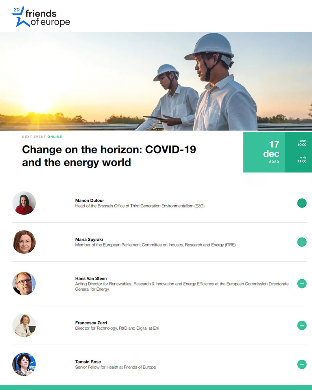 Change on the horizon: COVID-19 and the energy world